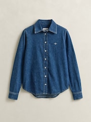 GANT Blue Denim Shirt - Image 7 of 7