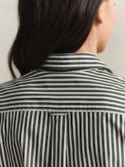GANT Green Classic Poplin Stripe Shirt - Image 6 of 7