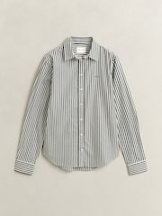 GANT Green Classic Poplin Stripe Shirt - Image 7 of 7