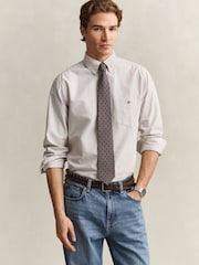 GANT Brown Classic Oxford Stripe Shirt - Image 1 of 7