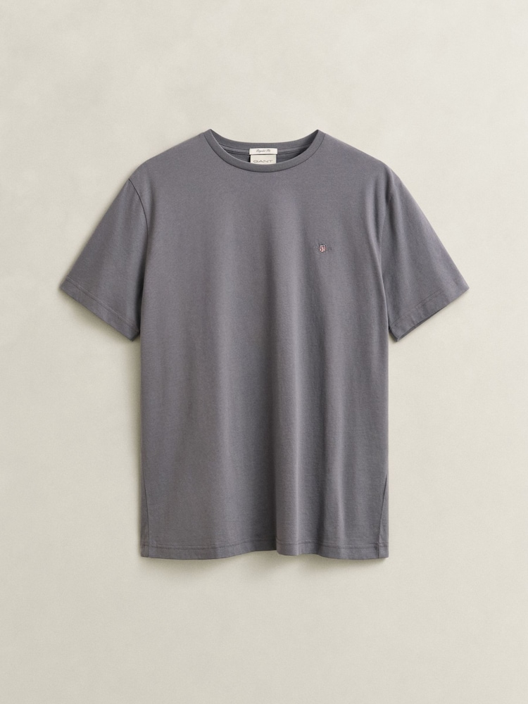 GANT Grey Shield Logo T-Shirt - Image 5 of 5