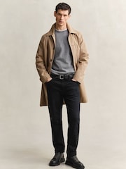 GANT Grey Classic Cotton Crew Neck Jumper - Image 3 of 5