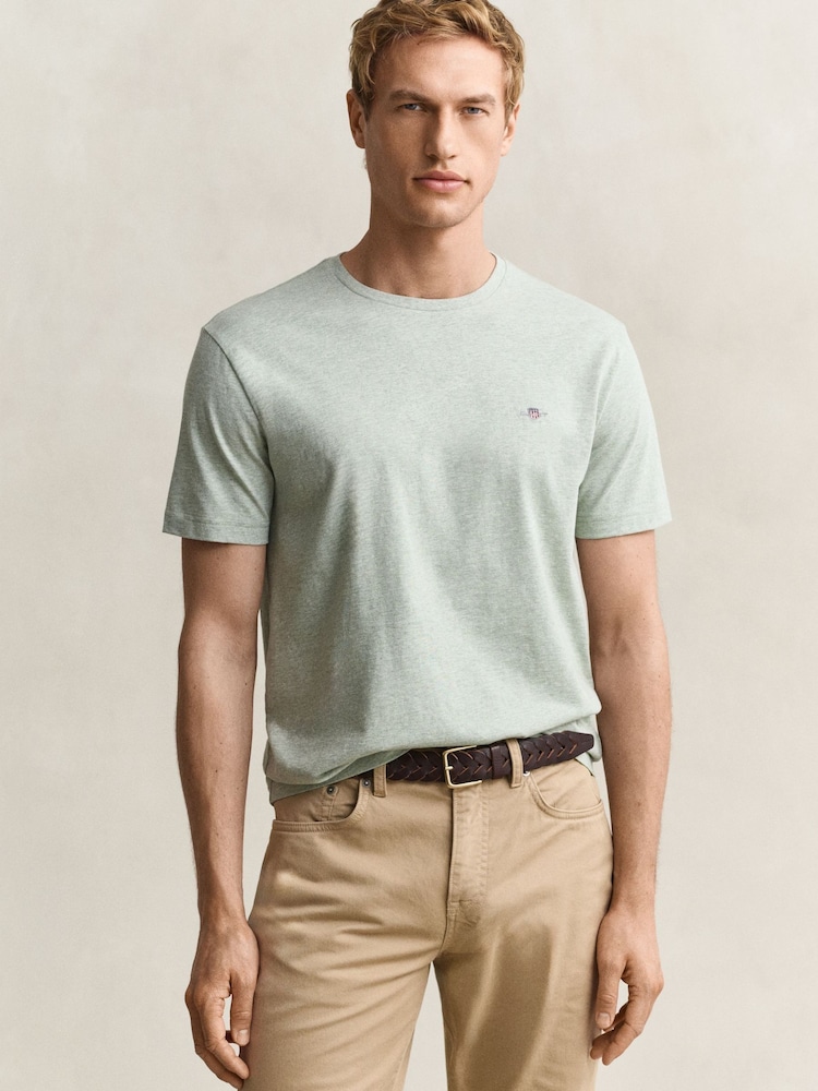 GANT Light Green Shield Logo T-Shirt - Image 1 of 5