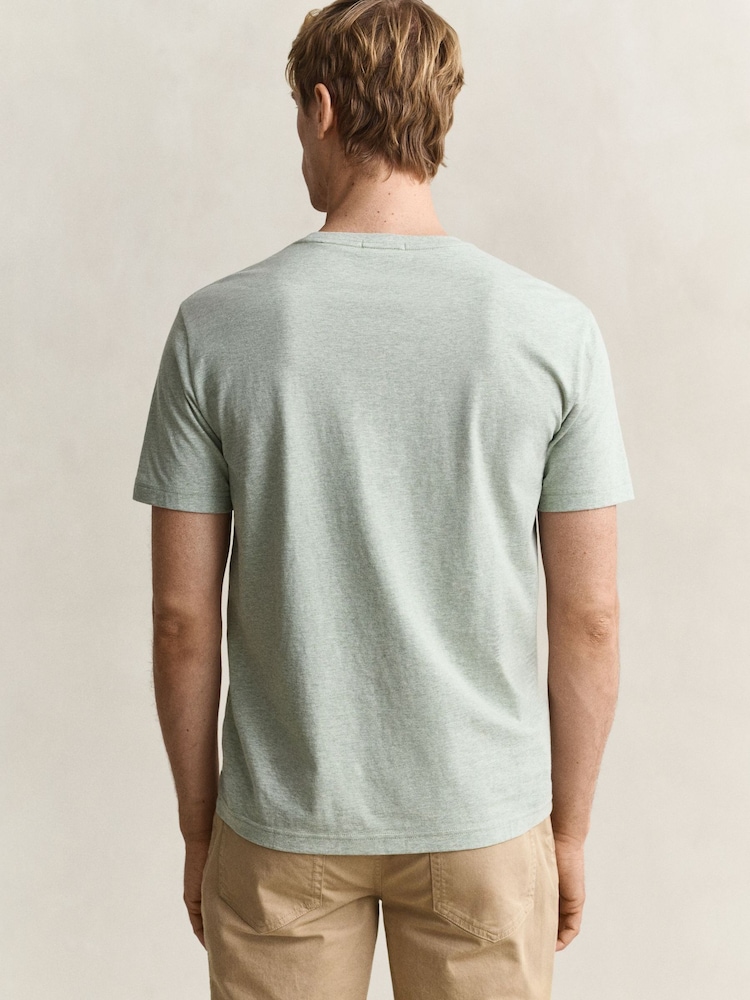 GANT Light Green Shield Logo T-Shirt - Image 2 of 5