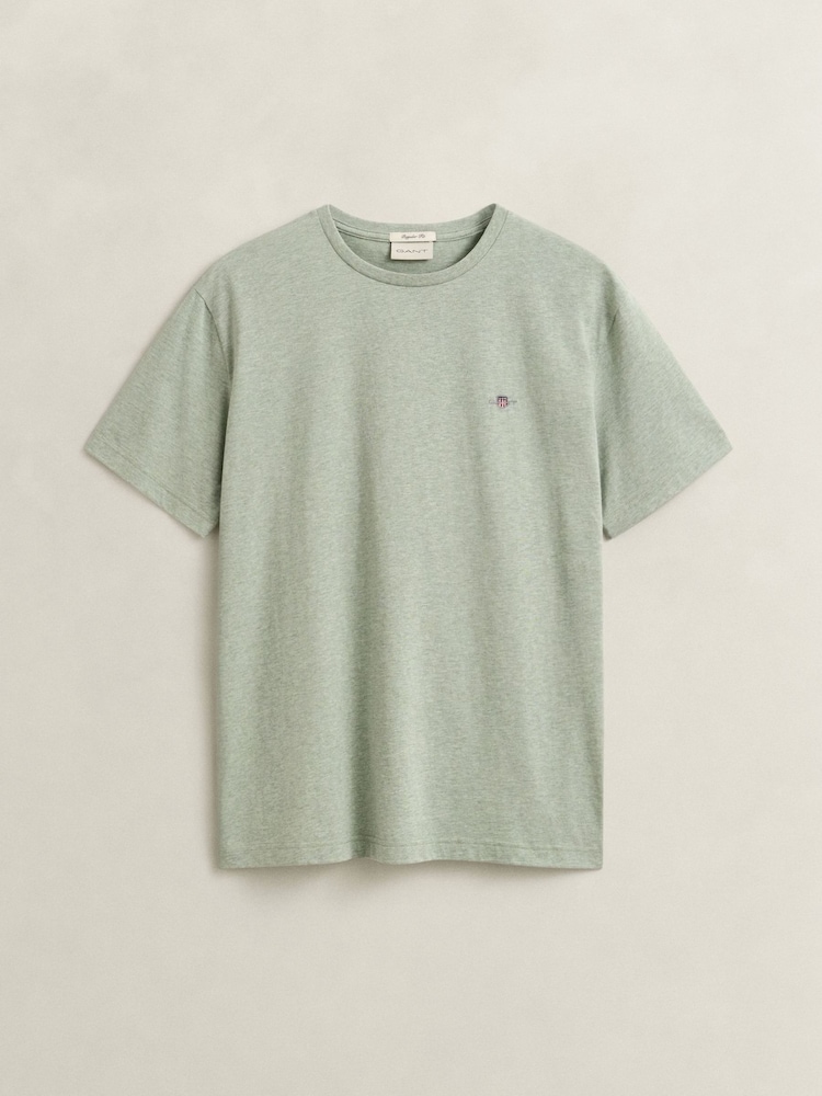GANT Light Green Shield Logo T-Shirt - Image 5 of 5