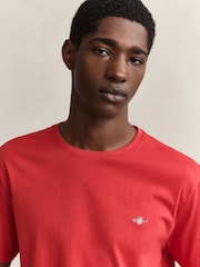 GANT Red Shield Logo T-Shirt - Image 4 of 5