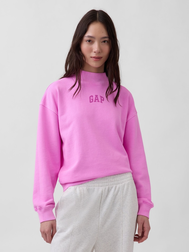 Gap Heavyweight French Terry Oversized Mock Neck Sweatshirt - Bild 1 von 4