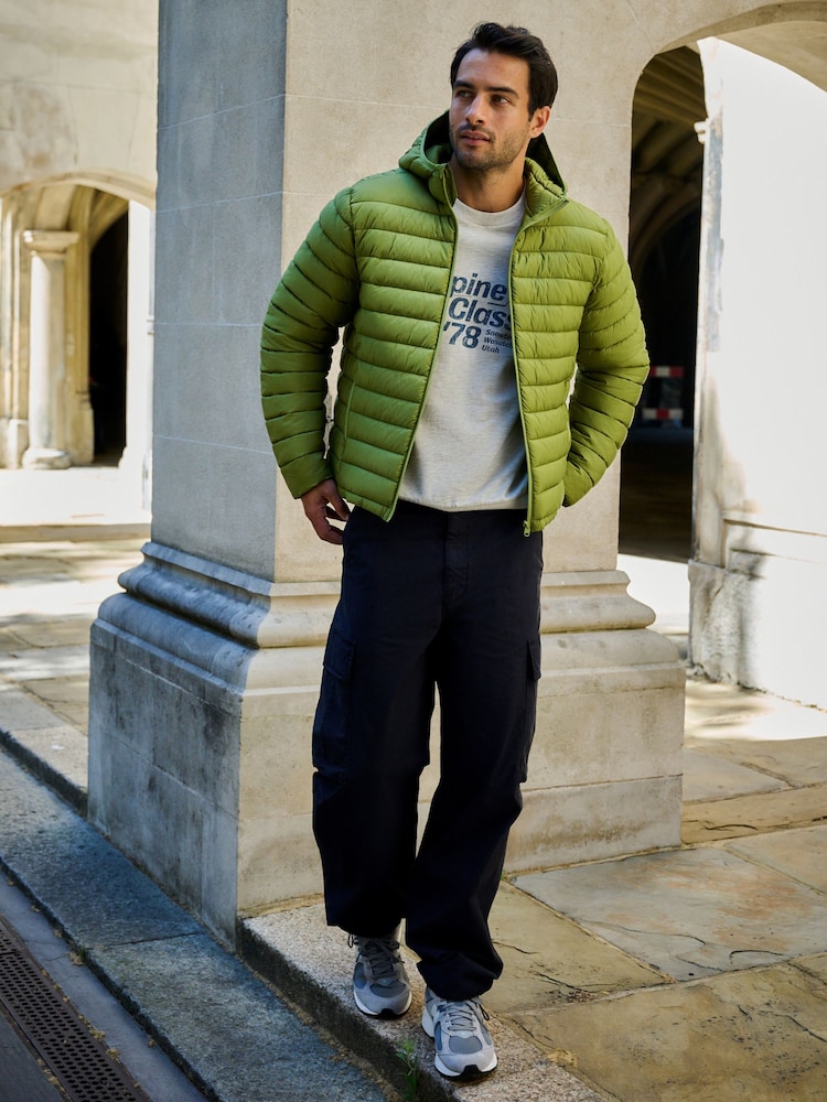 Limonkowo-zielony - Lightweight Shower Resistant Quilted Jacket - Obraz 1 z 7