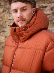 橙色 - Shower Resistant Puffer Jacket - 图片3 / 4
