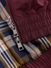 Burgundy Red Shower Resistant Padded Harrington Jacket - Image 12 of 13