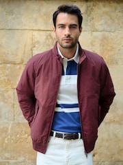 Burgundy Red Shower Resistant Padded Harrington Jacket - Image 3 of 13