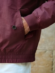 Burgundy Red Shower Resistant Padded Harrington Jacket - Image 6 of 13