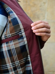 Burgundy Red Shower Resistant Padded Harrington Jacket - Image 7 of 13
