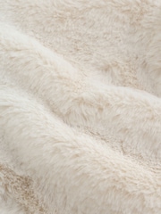 Ecru Faux Fur Hooded Baby Jacket (0mths-2yrs) - Image 8 of 8