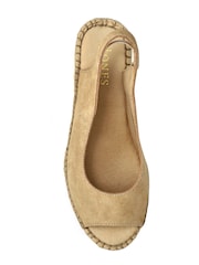 Jones Bootmaker Sand Wide Fit Natural Rosanna Slingback Wedges - Image 4 of 5