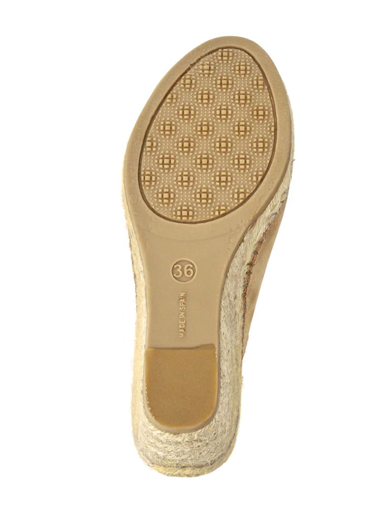 Jones Bootmaker Sand Wide Fit Natural Rosanna Slingback Wedges - Image 5 of 5