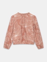 Mint Velvet Brown Floral Print Blouse - Image 8 of 8