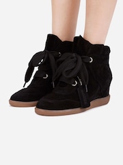 Bronx Jaeyy Suede Lace Up Wedge Trainers - Bild 1 von 7