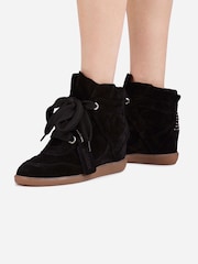 Bronx Jaeyy Suede Lace Up Wedge Trainers - Bild 2 von 7