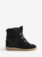 Bronx Jaeyy Suede Lace Up Wedge Trainers - Bild 3 von 7
