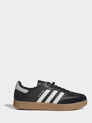 adidas Black Velosamba Leather Shoes - Image 1 of 10