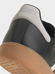 adidas Black Velosamba Leather Shoes - Image 10 of 10