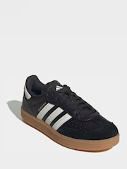 adidas Black Velosamba Leather Shoes - Image 3 of 10