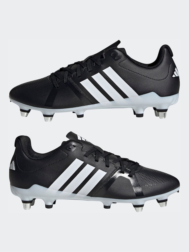 adidas Black Rs15 Avaglide Soft Ground Rugby Boots - Image 14 of 14