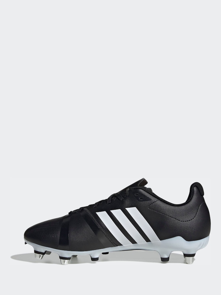 adidas Black Rs15 Avaglide Soft Ground Rugby Boots - Image 2 of 14