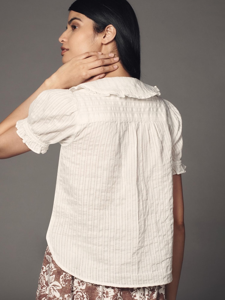 Anthropologie Pilcro The Keira Collared Button-Front Blouse - Image 2 of 4