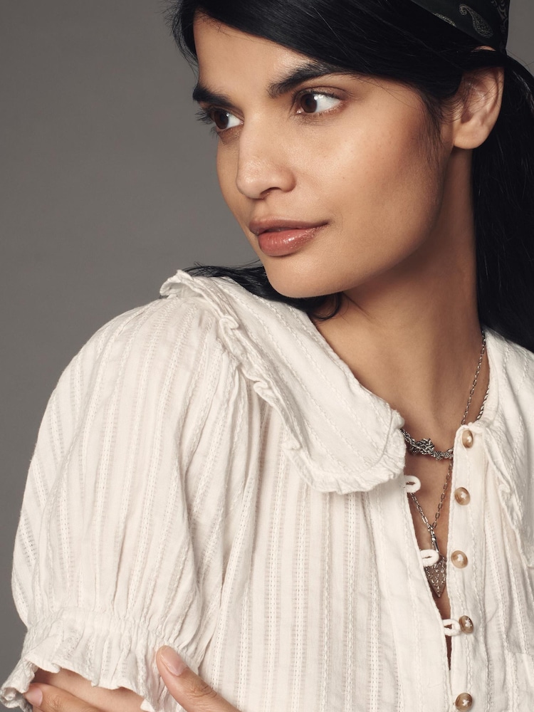 Anthropologie Pilcro The Keira Collared Button-Front Blouse - Image 4 of 4