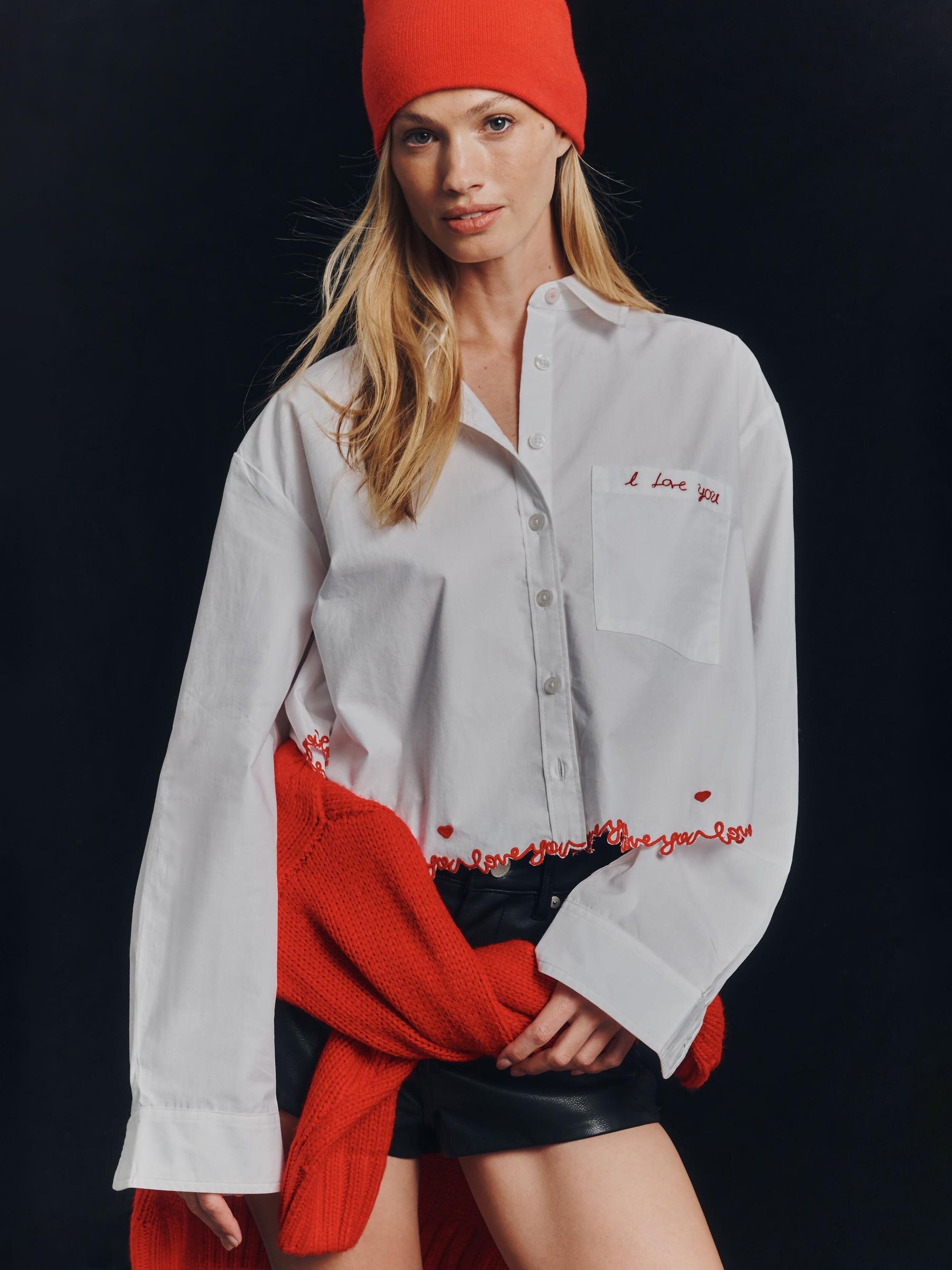 Buy Anthropologie White Maeve Cropped Buttondown Shirt from Next USA