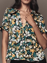 Anthropologie Pilcro The Keira Blue Blouse - Image 2 of 3