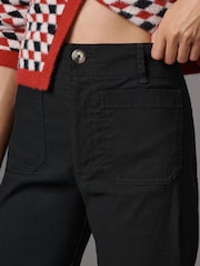 Anthropologie Maeve The Colette Cropped Wide-Leg Black Trousers - Bild 4 von 4