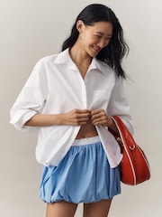 Λευκό - Anthropologie Maeve The Shrunken Bennet Buttondown Shirt - Εικόνα 1 του 4