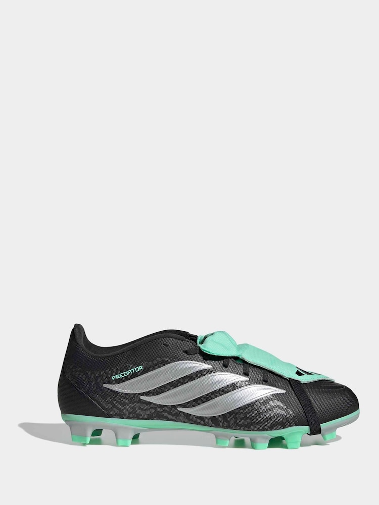 adidas Black Predator Club Fold-Over Tongue Firm Ground/ Multi Ground Football Boots - Image 1 of 10 adidas Black Predator Club Fold-Over Tongue Firm Ground/ Multi Ground Football Boots - Image 1 of 10