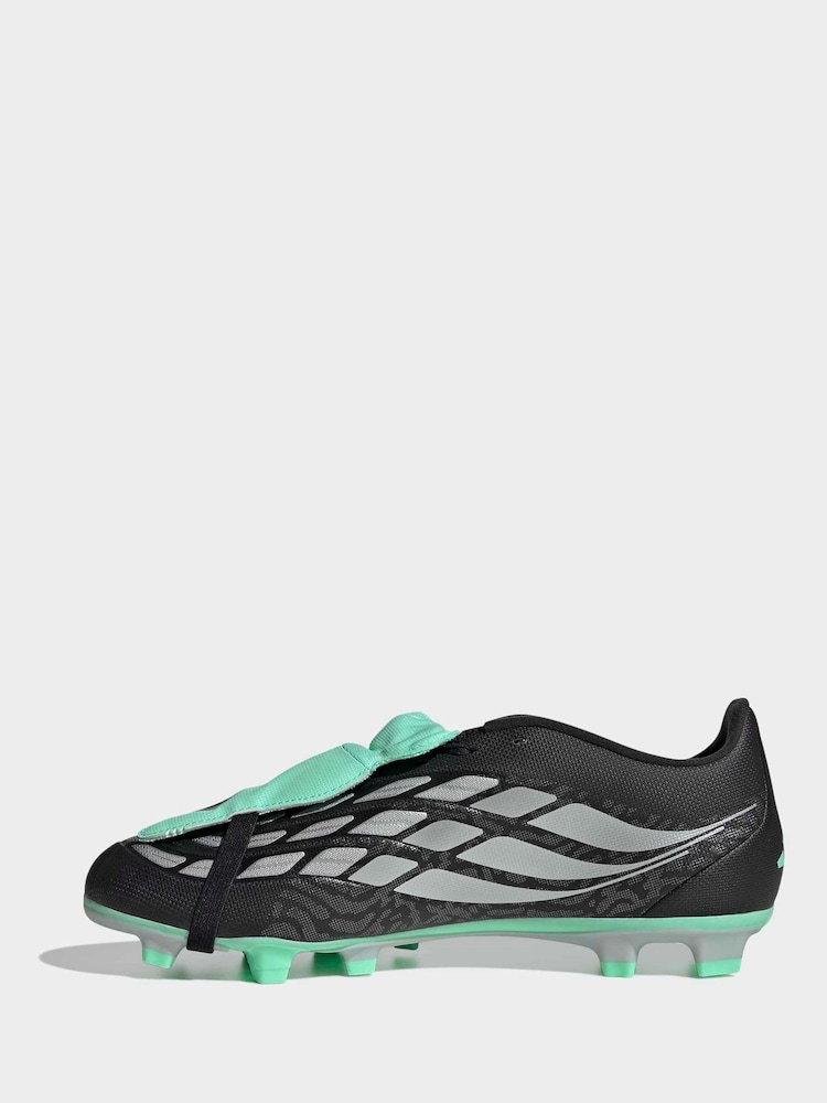adidas Black Predator Club Fold-Over Tongue Firm Ground/ Multi Ground Football Boots - Image 2 of 10 adidas Black Predator Club Fold-Over Tongue Firm Ground/ Multi Ground Football Boots - Image 2 of 10