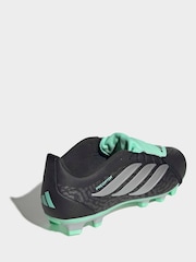 adidas Black Predator Club Fold-Over Tongue Firm Ground/ Multi Ground Football Boots - Image 4 of 10