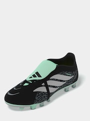 adidas Black Predator Club Fold-Over Tongue Firm Ground/ Multi Ground Football Boots - Image 5 of 10