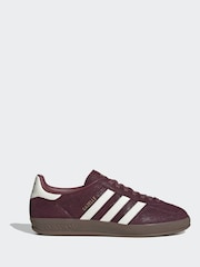 adidas Originals Burgundy Gazelle Indoor Trainers - Image 1 of 9