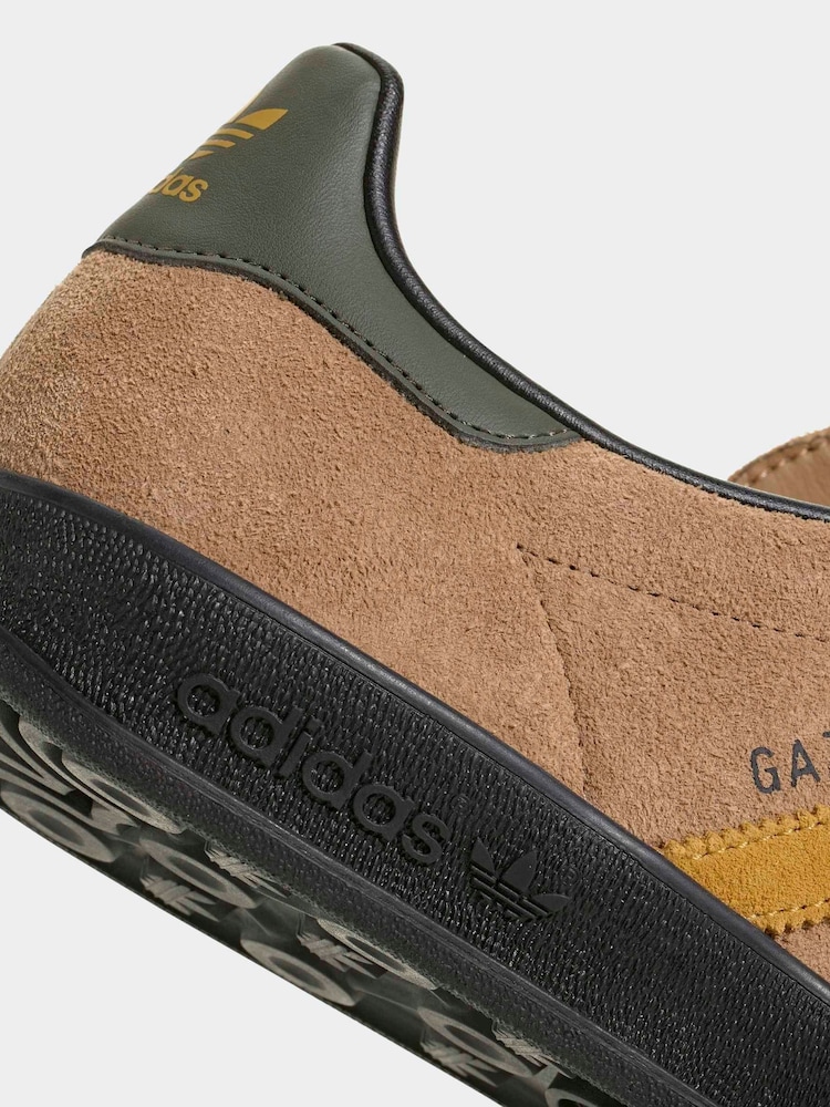 بيج - حذاء رياضي Gazelle Indoor من adidas Originals - صورة 8 من 8