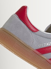 adidas Originals Grey/Red Handball Spezial Trainers - Image 10 of 10
