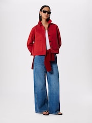 Whistles Red Mia Pocket Detail Jacket - Image 1 of 5