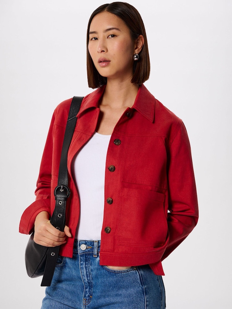 Whistles Red Mia Pocket Detail Jacket - Image 2 of 5