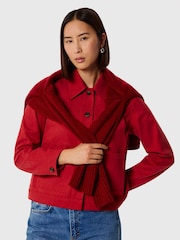 Whistles Red Mia Pocket Detail Jacket - Image 4 of 5