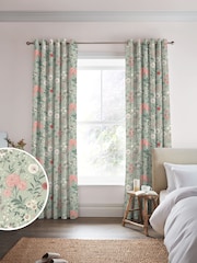 Laura Ashley Pistachio Otterham Gardens Made to Measure Curtains - Image 1 of 9