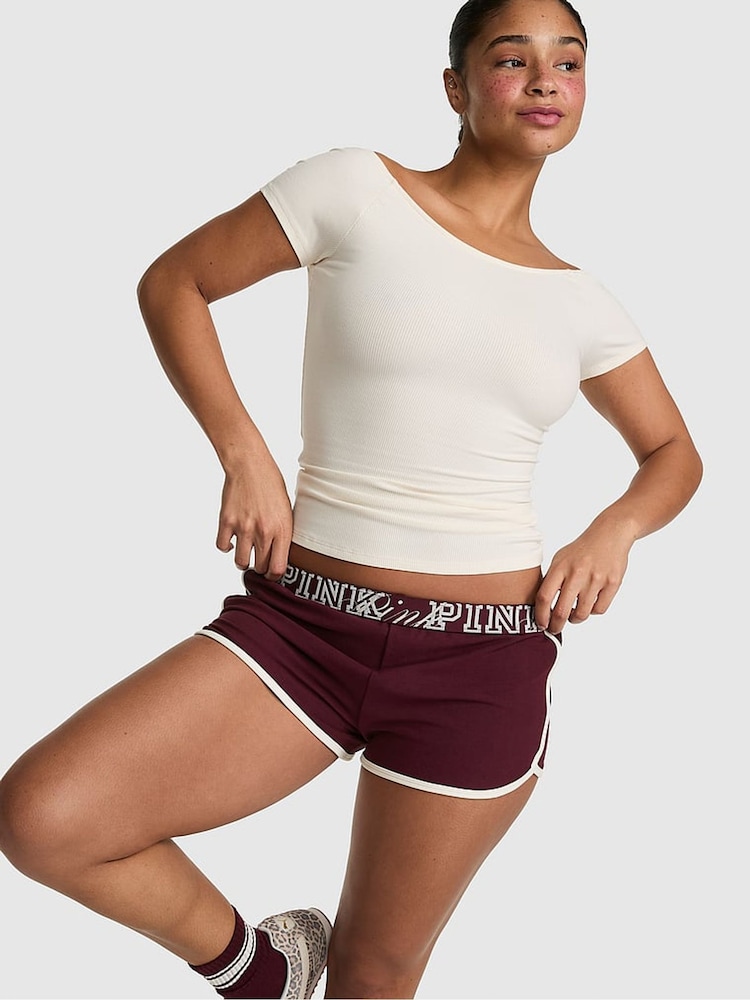 Victoria's Secret PINK Purple Rose Modal Mini Shorts - Image 1 of 2