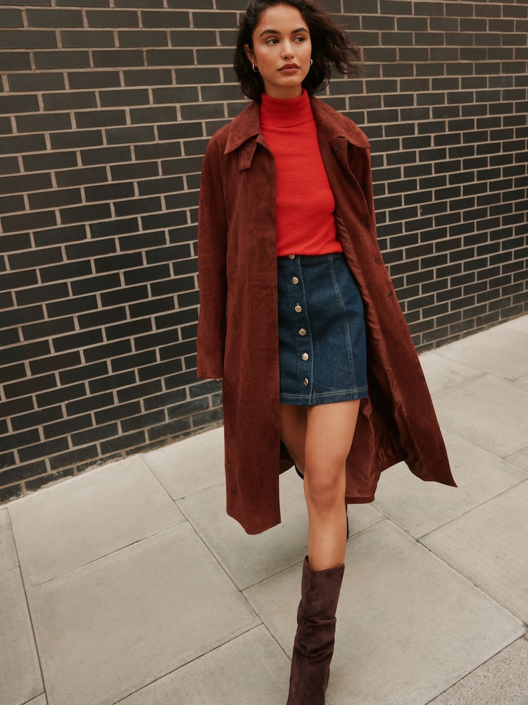 Red Long Sleeve Roll Neck Jumper - Image 2 of 8 Red Long Sleeve Roll Neck Jumper - Image 2 of 8