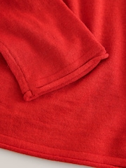 Red Long Sleeve Roll Neck Jumper - Image 7 of 8