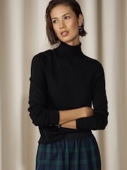 Black Long Sleeve Roll Neck Jumper - Image 3 of 8